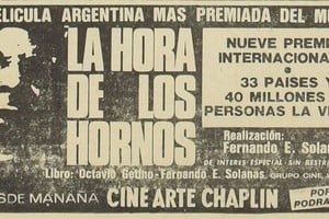 La llegada de la película a Santa Fe, en los 70. Foto: Archivo