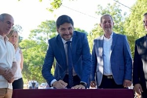 El gobernador santafesino valoró la ejecución de obra pública en el territorio.