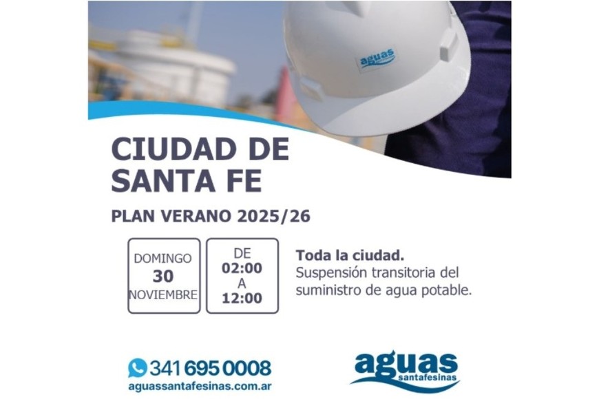 El anuncio de ASSA por el corte.