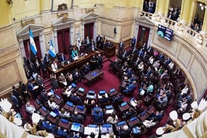 Juraron en el Senado 23 legisladores; la banca de Villaverde quedó en suspenso Crédito: HCSN.