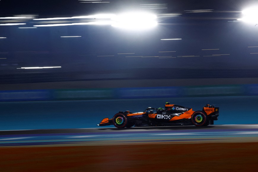Formula One F1 - Qatar Grand Prix - Lusail International Circuit, Lusail, Qatar - November 28, 2025
McLaren's Lando Norris during sprint qualifying REUTERS/Rula Rouhana