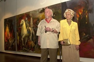 López Claro y su esposa María. Foto: Archivo El Litoral