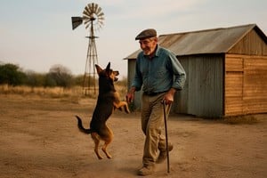 "A veces, para algunos, el mundo entero se reduce a un pedazo de tierra donde la memoria hace nido. Para Martiniano, ese pedazo de tierra está a metros de Pozo Borrado, en una estancia perdida donde ni el diablo, según mi abuelo, se anima a dejar su cola. Pero él sí. Él y Fatiga. El hombre y el perro. El cuidador y el único testigo de su caída".