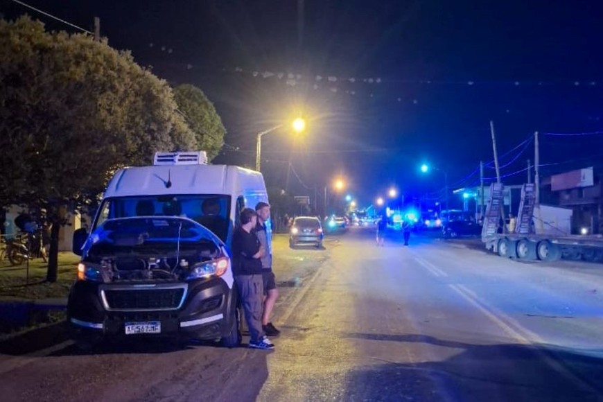 El furgón fue el vehículo que menos daños sufrió. Foto: El Litoral.