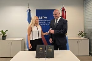 Vranicich y Rabazzi, la fiscal y el administrador general del MPA.