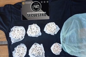 El material secuestrado será sometido a pruebas de laboratorio. Foto: Gentileza