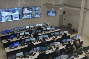 Centro de Emergencias 911 en funcionamiento. Foto: Gentileza