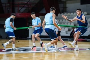 Argentina se entrenó en River Plate y Obras. Crédito: CAB