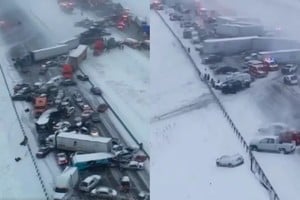 Uno de los siniestros más graves involucró hasta 50 vehículos y obligó a cerrar tramos completos de la I-70.