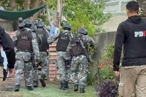 Para las irrupciones se contó con la colaboración de equipos tácticos de la U.R. V. Foto: El Litoral