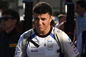 Isack Hadjar chocó en la última curva del Circuit de Barcelona-Catalunya. Foto: Reuters