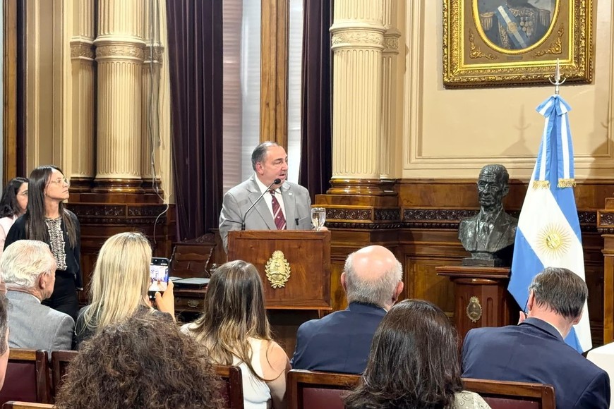 Juan Pablo Poletti presentó los cuatro proyectos innovadores. Foto: Gentileza