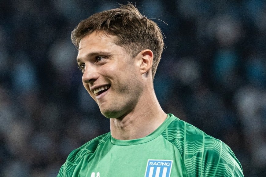 Cambeses, arquero de Racing. Crédito: Prensa Racing