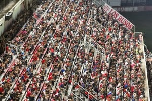La platea alta de Unión en el 15 de Abril. Crédito: Fernando Nicola
