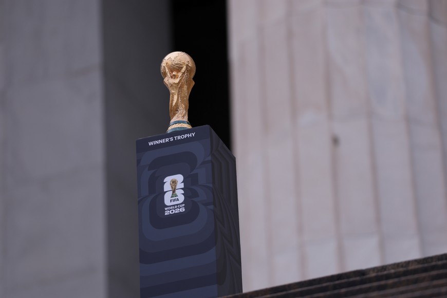 El trofeo del Mundial de fútbol espera en Estados Unidos. Crédito: FIFA