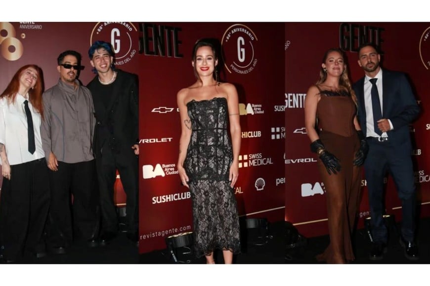 Los chicos del streaming presentes en la gala de los personajes del año.