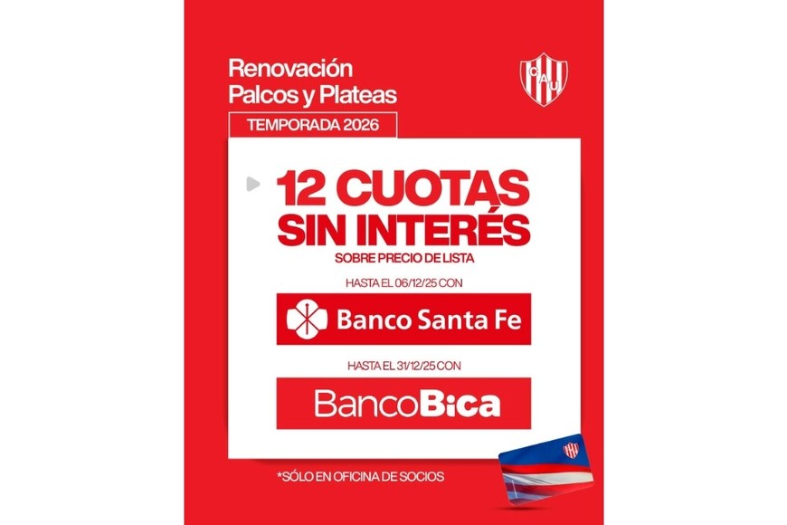 El anuncio del Club Atlético Unión.