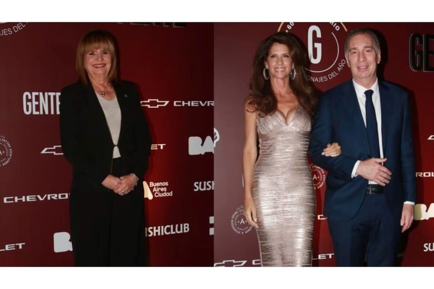 Patricia Bullrich, Diego Santilli y Analía Maiorana.