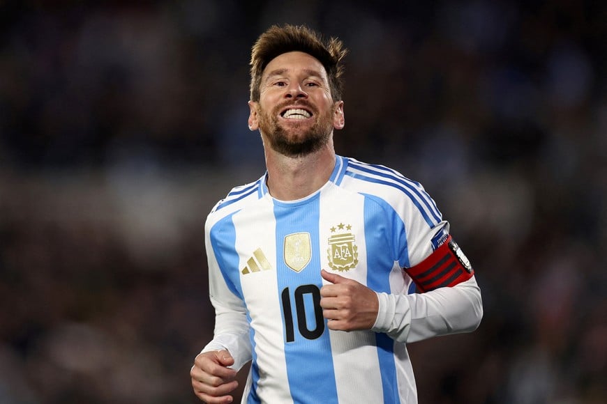 FILE PHOTO: Soccer Football - World Cup - CONMEBOL Qualifiers - Argentina v Venezuela - Estadio Monumental, Buenos Aires, Argentina - September 4, 2025
Argentina's Lionel Messi REUTERS/Agustin Marcarian/File Photo
