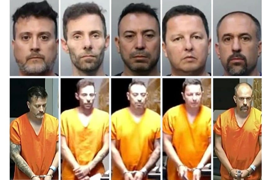 Los argentinos que cayeron presos en Miami por un raid de robos.