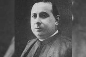 Retrato de Mons. Nicolás Fasolino, Arzobispo de Santa Fe y Cardenal de la Iglesia, que presidiera la Junta de Historia entre 1947 y 1960.