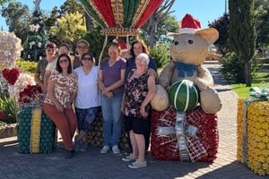 Desde hace 12 ediciones Recreando embellece las calles y espacios públicos de Franck. Foto: El Litoral