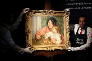 El trabajo de Renoir en la subasta. Foto: AFP
