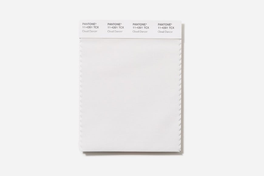Cloud Dancer, un blanco que Pantone define como “influencia calmante”.
