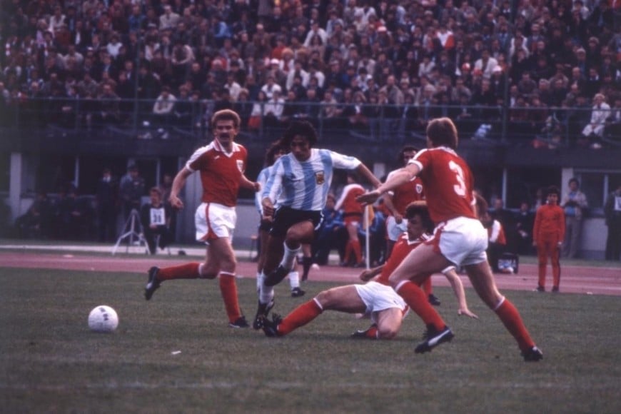 Argentina goleó 5-1 a Austria en Viena en 1980.