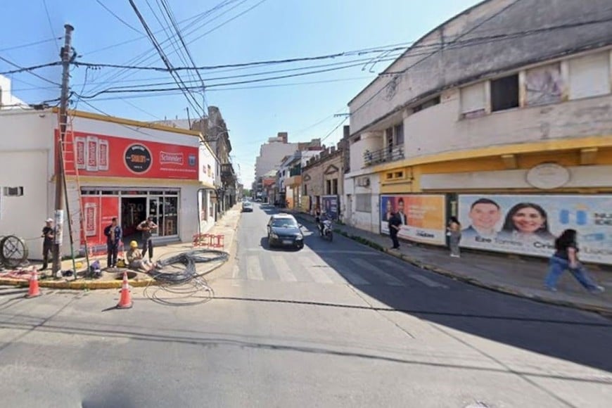 Hipólito Yrigoyen 2700, la zona donde ocurrió el hecho. Foto: captura google maps