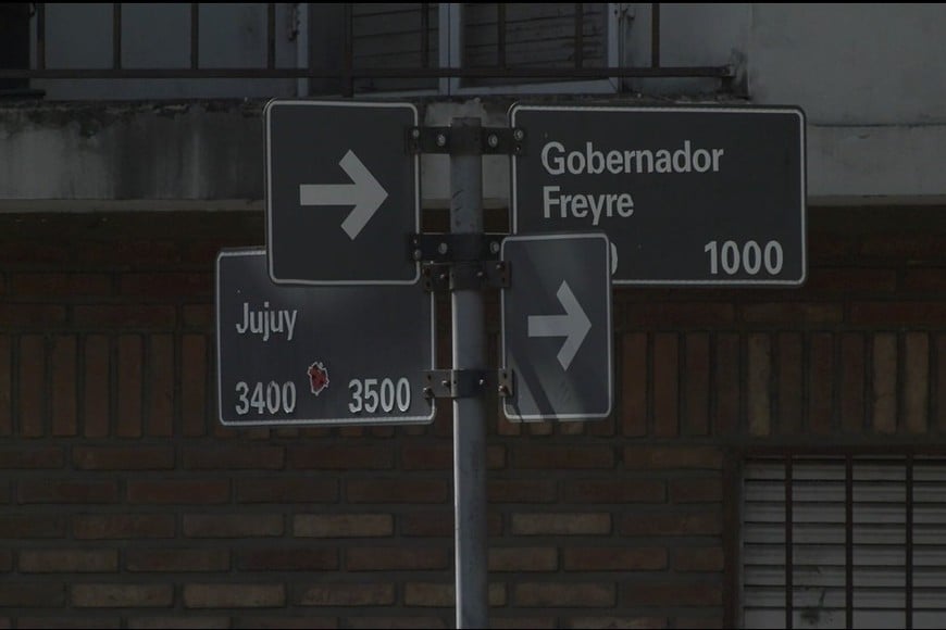 La esquina afectada, Gobernador Freyre y Jujuy.