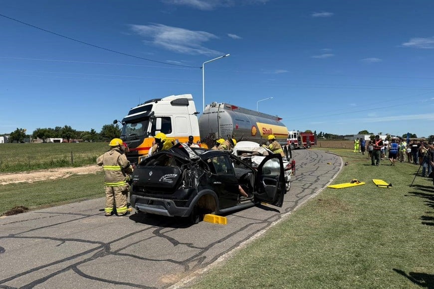 Simulacro histórico en San Agustín: instituciones y vecinos se entrenaron para responder ante crisis