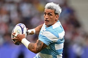 Paris 2024 Olympics - Rugby Sevens - Men's Pool B - Argentina vs Samoa - Stade de France, Saint-Denis, France - July 24, 2024.
Luciano Gonzalez of Argentina in action. REUTERS/Dylan Martinez