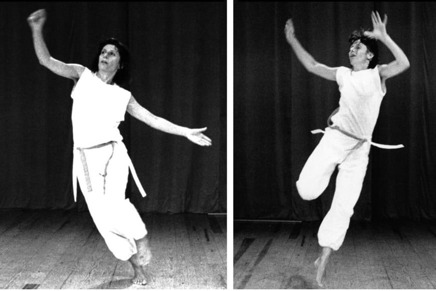 Iben Nagel Rasmussen: En una demostración, durante una de las primeras sesiones de la ISTA (International School of Theatre Anthropology) en los 80. Foto: Turben Huss