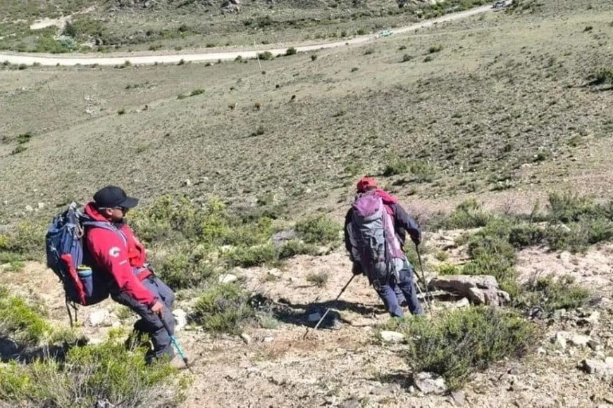 Rescataron a dos montañistas en el cerro El Plata.