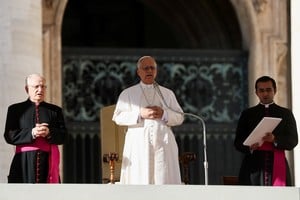 El Papa exhorta a la diplomacia mundial a construir una "paz desarmada y desarmante". Crédito: REUTERS.
