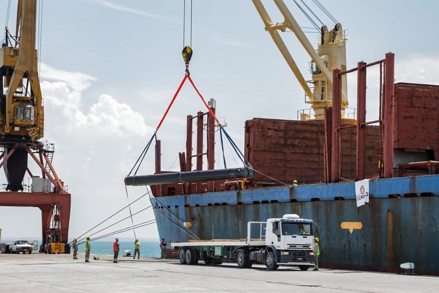 caños china rio negro gnl Crédito: Gobierno de Río Negro.