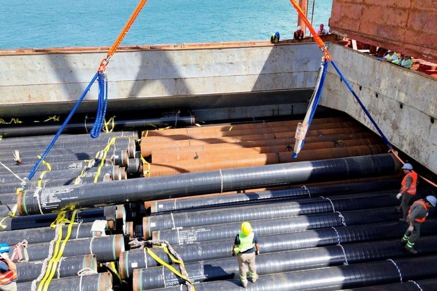 caños china rio negro gnl Crédito: Gobierno de Río Negro.