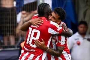 Tiago Palacios, el héroe de Estudiantes en esta tarde clásico. 