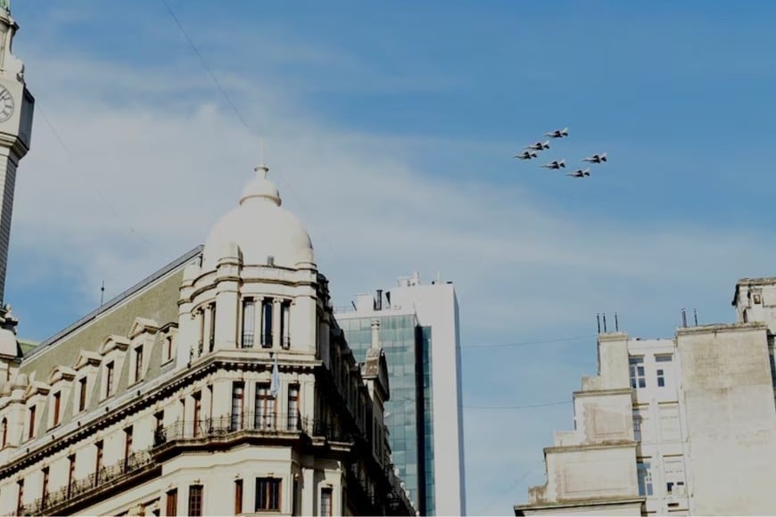 Los aviones desde el suelo. Crédito: Gentileza Infobae
