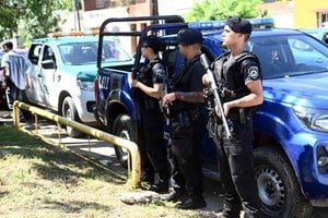 Imagen de la primera intervención en barrio San Lorenzo, en febrero de 2024.