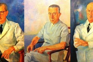 Los doctores Aceval, Ércole y Tejerina. Foto: Fundación Ciencias Médicas de Rosario