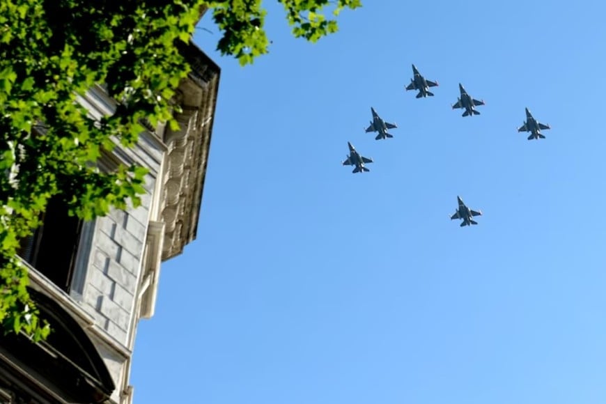 Los aviones desde el suelo. Crédito: Gentileza Infobae