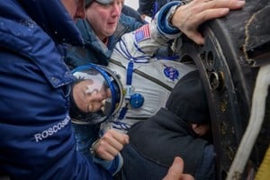 La tripulación volvió sana y salva. Fotos: NASA