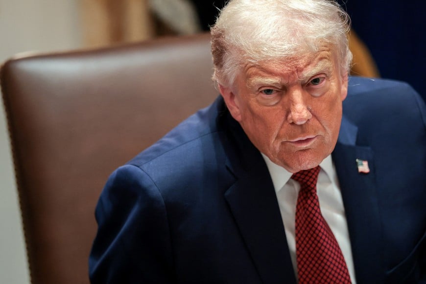 U.S. President Donald Trump attends a roundtable discussion on the day he announced an aid package for farmers, at the White House in Washington, D.C., U.S., December 8, 2025. REUTERS/Jonathan Ernst