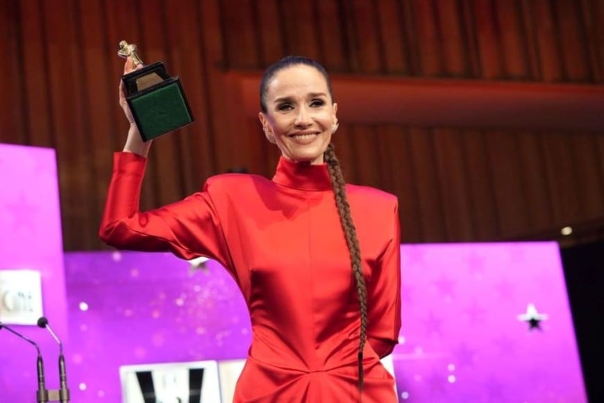 Natalia Oreiro se llevó un Martín Fierro de Oro por su protagónico en el film "La mujer de la fila".