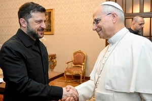 León XIV y Zelensky, juntos en Castel Gandolfo. Foto: Gentileza Vaticano