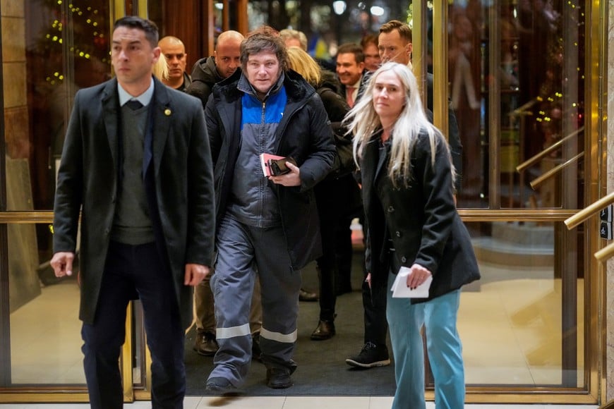 Milei, mientras, llegó a Oslo. Crédito: Reuters.