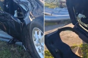 Así quedó el vehículo tras el siniestro. Crédito: Verónica Ensinas