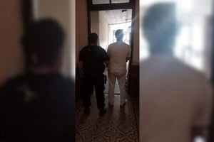 El imputado fue trasladado a sede policial. Foto: Gentileza